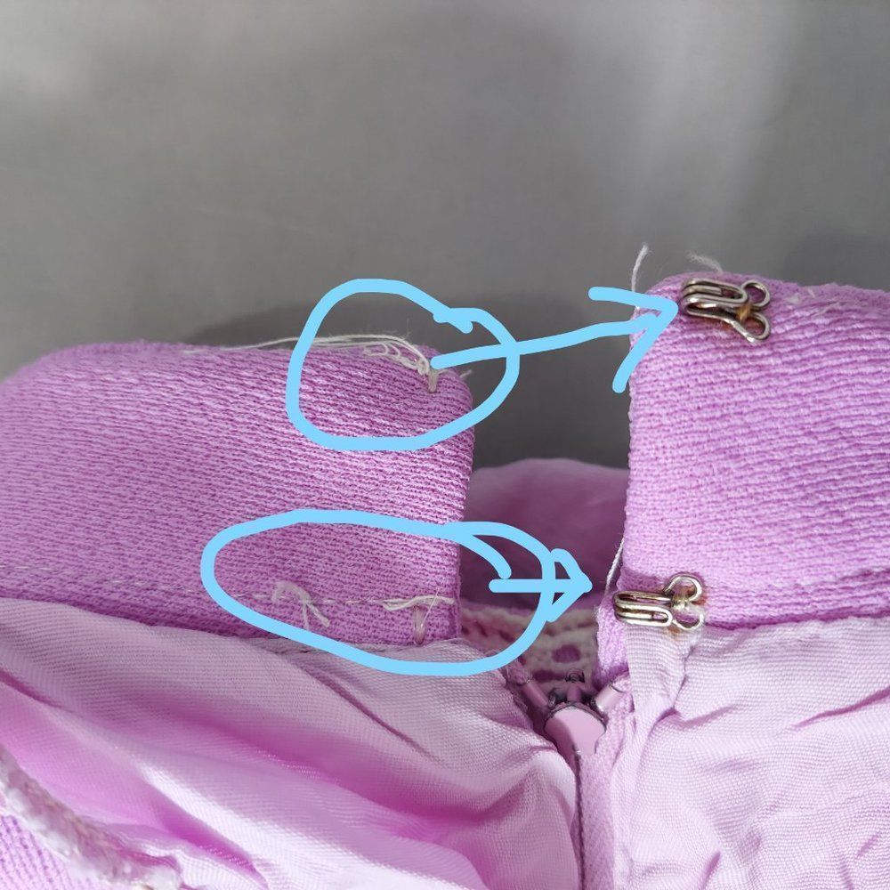 1960s Vintage  Hippie Peasant Lace-up dress - Picture 14 of 16